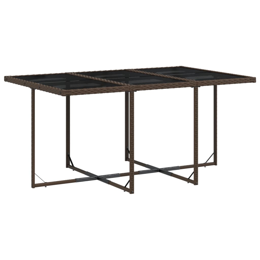 vidaXL 11-delige Tuinset met kussens poly rattan bruin afbeelding