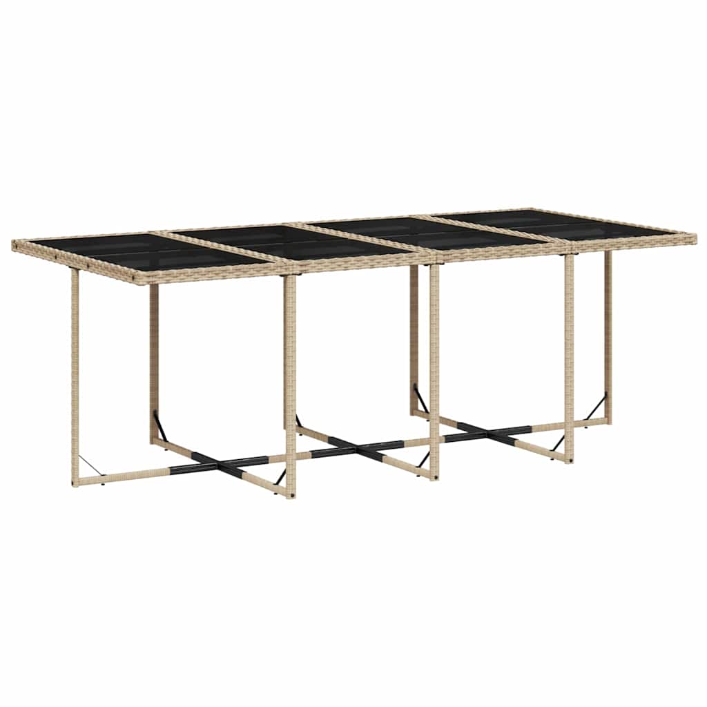 vidaXL 13-delige Tuinset met kussens poly rattan beige afbeelding