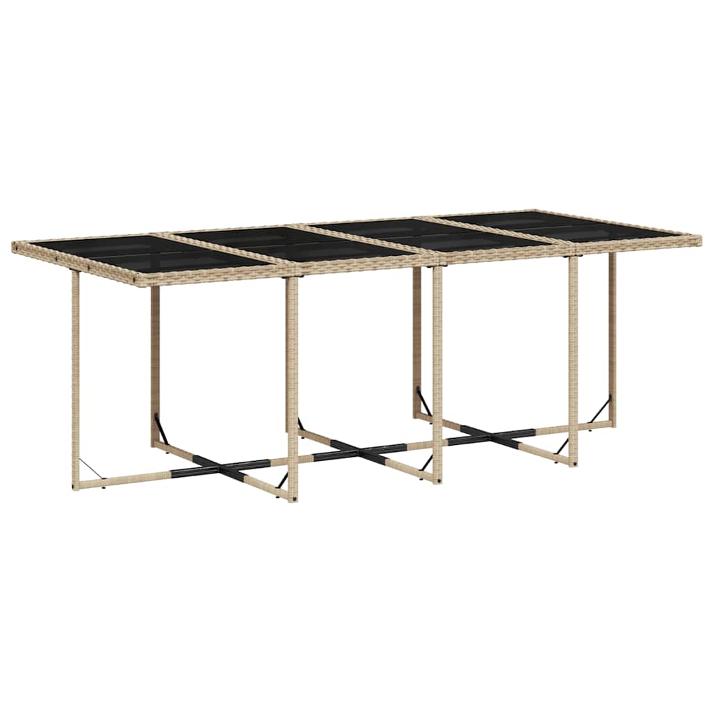vidaXL 13-delige Tuinset met kussens poly rattan gemengd beige afbeelding