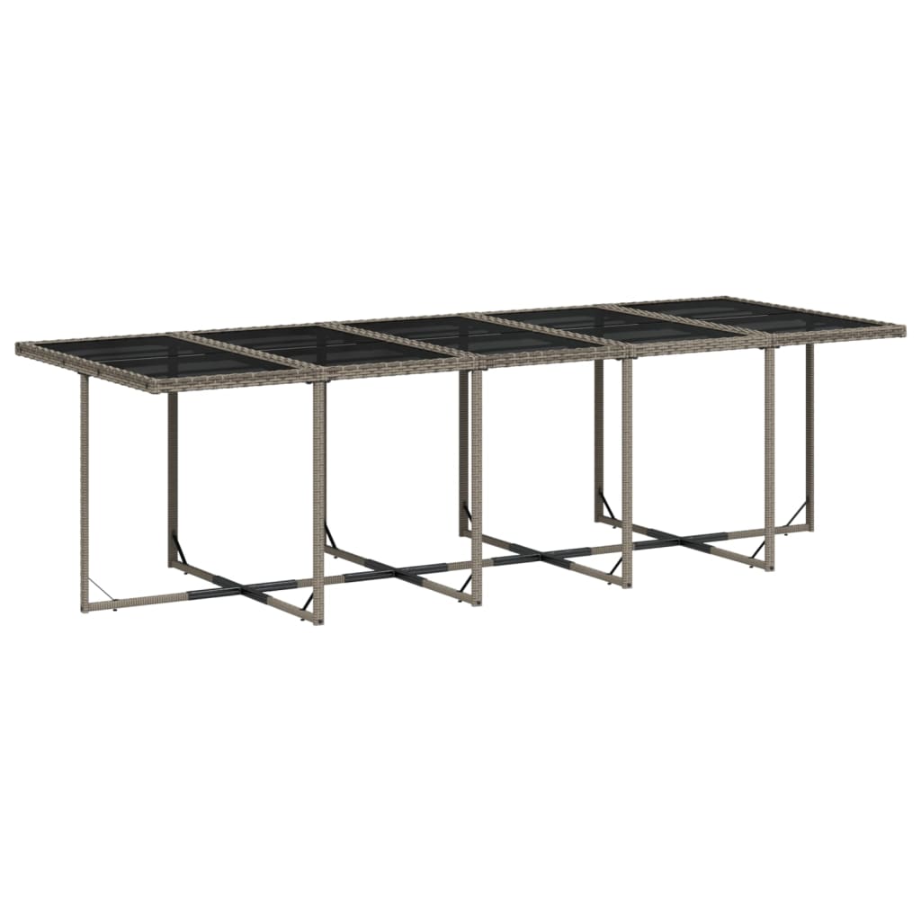 vidaXL 15-delige Tuinset met kussens poly rattan grijs afbeelding