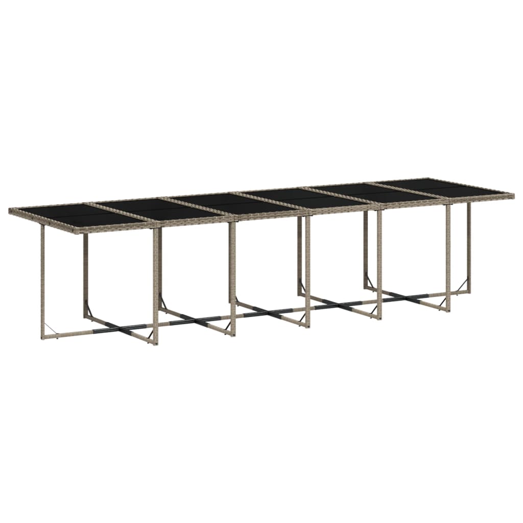 vidaXL 17-delige Tuinset met kussens poly rattan grijs afbeelding