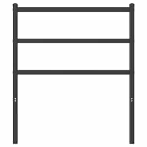 vidaXL Kopfteil Metall Schwarz 80 cm