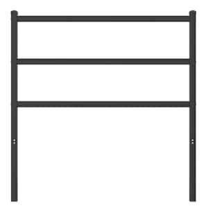 vidaXL Metal Headboard Black 90 cm