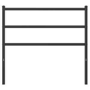 Kovové náhradní čelo postele černé 100 cm - obrázek 3