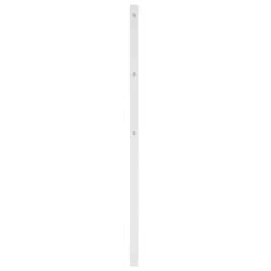 Kovové náhradní čelo postele bílé 80 cm - obrázek 4