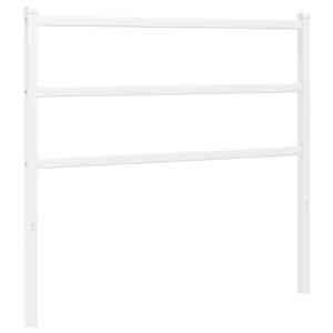 Kovové náhradní čelo postele bílé 100 cm - obrázek 2