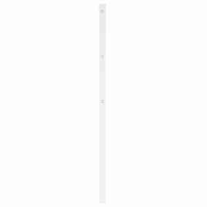 Kovové náhradní čelo postele bílé 100 cm - obrázek 4
