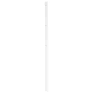 Kovové náhradní čelo postele bílé 107 cm - obrázek 4