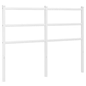 Kovové náhradní čelo postele bílé 120 cm - obrázek 2