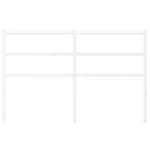 vidaXL Kovinsko vzglavje belo 135 cm