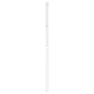Kovové náhradní čelo postele bílé 160 cm - obrázek 4