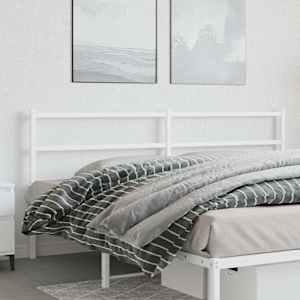 Kovinsko nadomestno vzglavje belo 200 cm