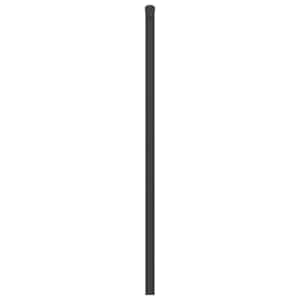 Kovové náhradní čelo postele černé 75 cm - obrázek 4