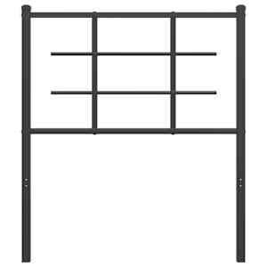 vidaXL H&ouml;fu&eth;gafl &uacute;r M&aacute;lmi Svartur 80 cm