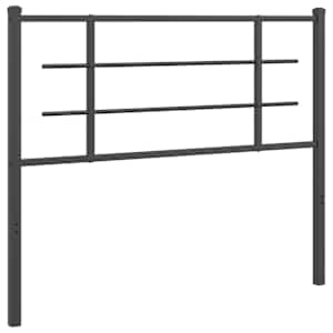 Kovové náhradní čelo postele černé 107 cm - obrázek 2