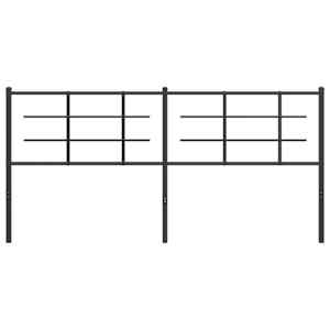 Kovové náhradní čelo postele černé 180 cm - obrázek 3