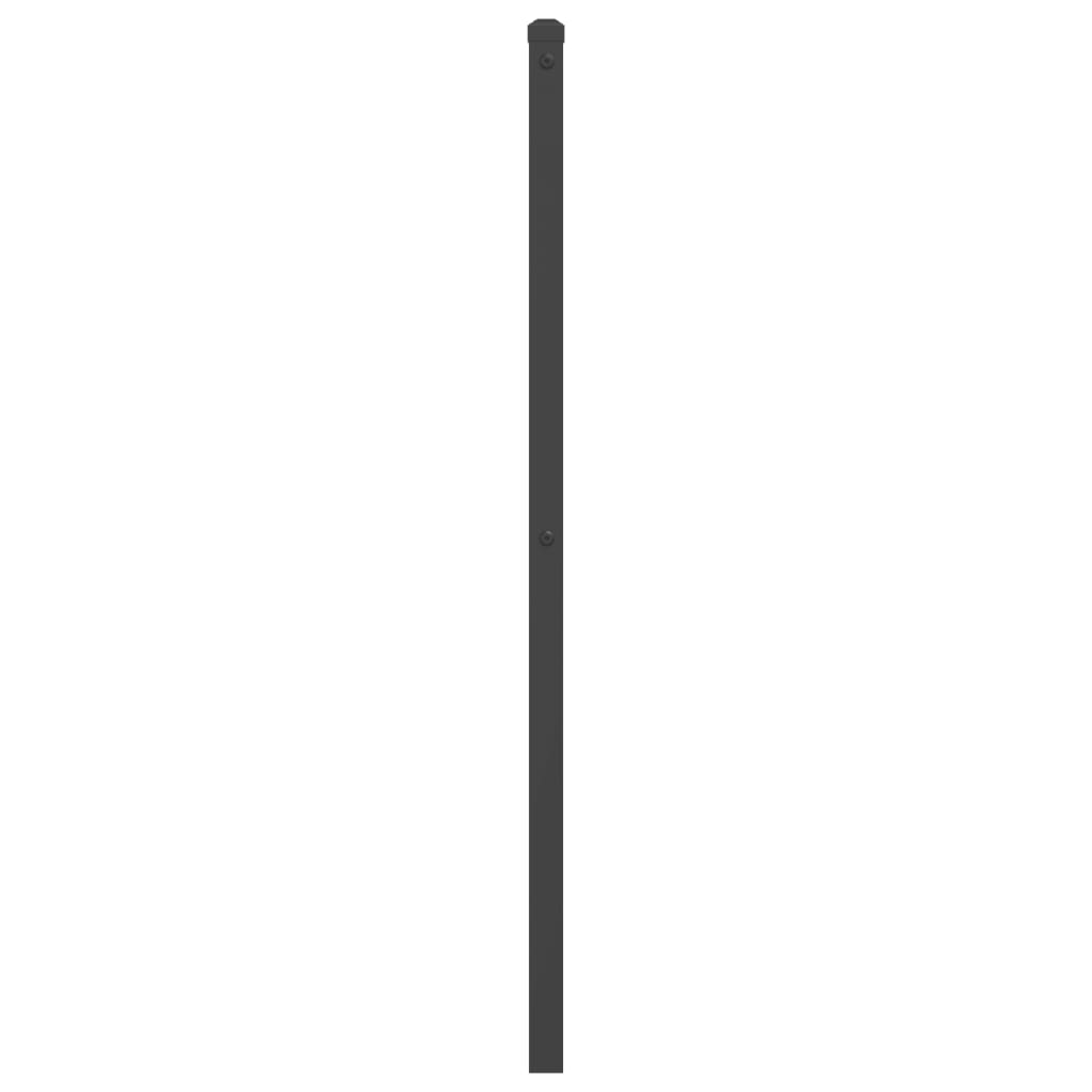 vidaXL Vervangend hoofdbord 200 cm metaal zwart, foto 4