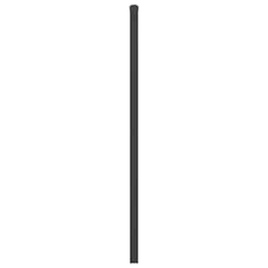 Kovové náhradní čelo postele černé 200 cm - obrázek 4