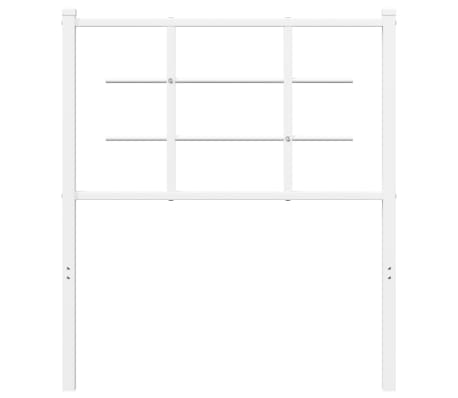 vidaXL Metal Headboard White 80 cm