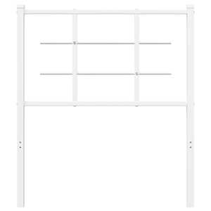 vidaXL Metal Headboard White 80 cm