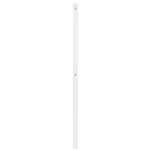 Kovové náhradní čelo postele bílé 107 cm - obrázek 4