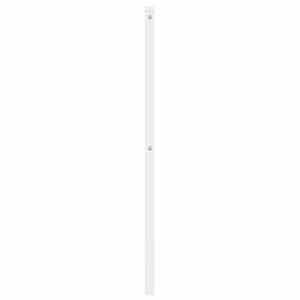 Kovové náhradní čelo postele bílé 120 cm - obrázek 4