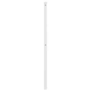 Kovové náhradní čelo postele bílé 150 cm - obrázek 4