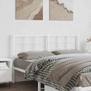 Kovinsko nadomestno vzglavje belo 160 cm