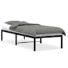 vidaXL metallist voodiraam, must, 75 x 190 cm