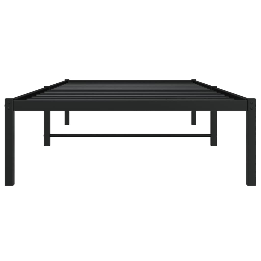 vidaXL Bedframe metaal zwart 90x200 cm, foto 4
