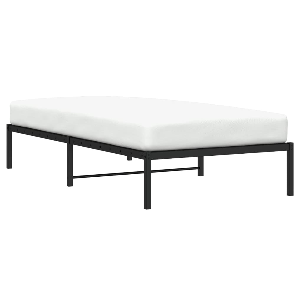vidaXL Bedframe metaal zwart 100x200 cm afbeelding