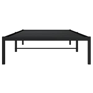 Kovový rám postele černý 100 x 200 cm - obrázek 5