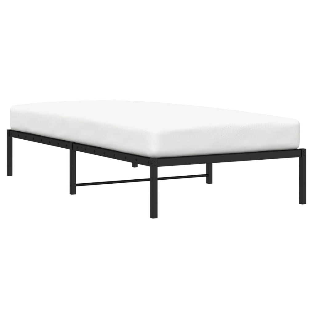 Thumbnail - vidaXL Bettgestell Metall Schwarz 107x203 cm