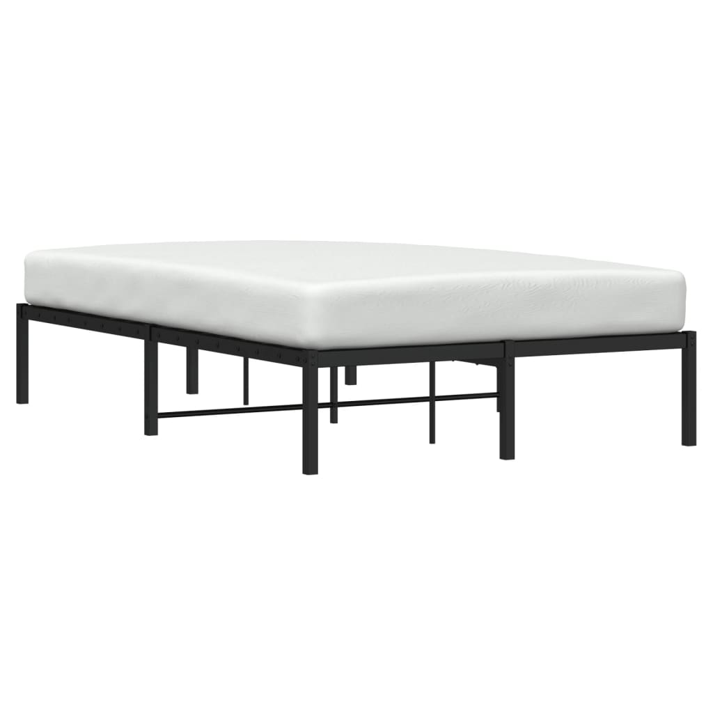 Thumbnail - vidaXL Bettgestell Metall Schwarz 120x200 cm