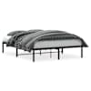 vidaXL metallist voodiraam, must, 140x190 cm