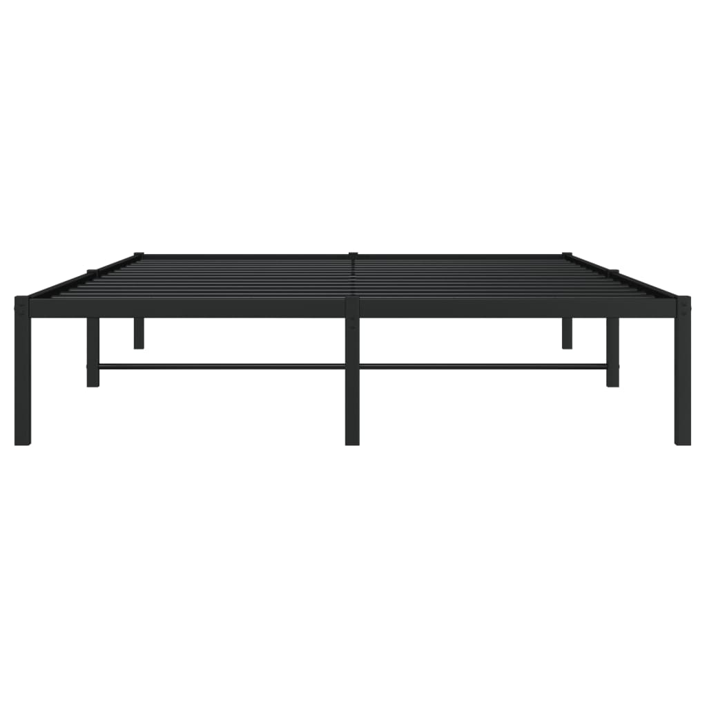 vidaXL Bedframe metaal zwart 140x190 cm, foto 4