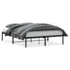vidaXL metallist voodiraam, must, 140x200 cm