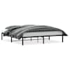vidaXL metallist voodiraam, must, 183x213 cm
