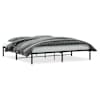 vidaXL metallist voodiraam, must, 200x200 cm