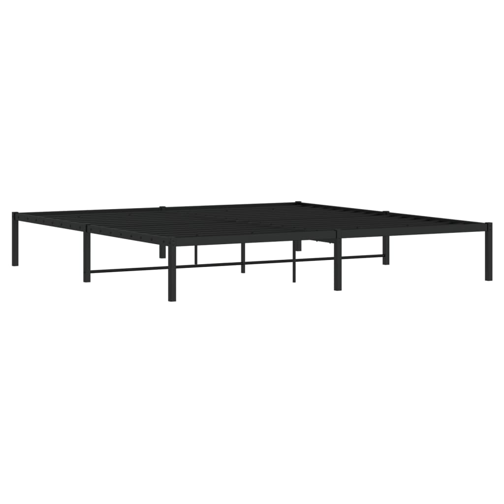 vidaXL Bedframe metaal zwart 200x200 cm, foto 2