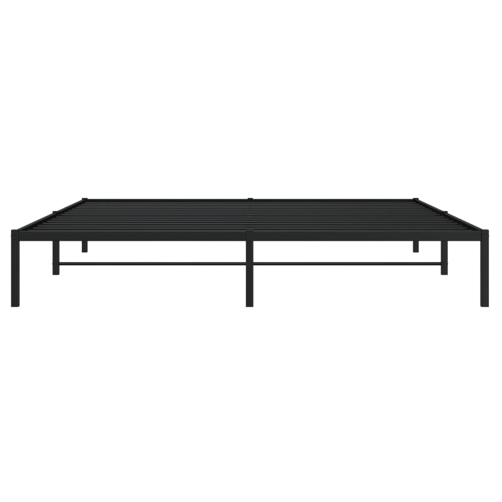 vidaXL Bedframe metaal zwart 200x200 cm, foto 4