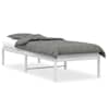 vidaXL metallist voodiraam, valge, 75x190 cm