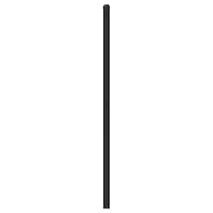 Kovové náhradní čelo postele černé 75 cm - obrázek 4