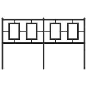vidaXL udskiftningsgavl 140 cm metal sort