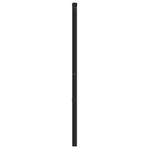 Kovové náhradní čelo postele černé 200 cm - obrázek 4