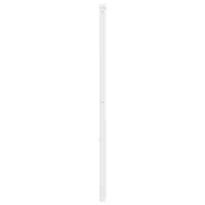 Kovové náhradní čelo postele bílé 120 cm - obrázek 4