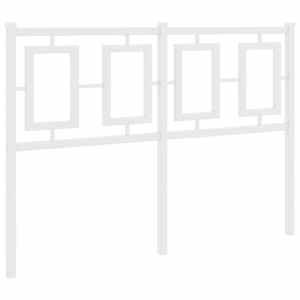 Kovové náhradní čelo postele bílé 120 cm - obrázek 5