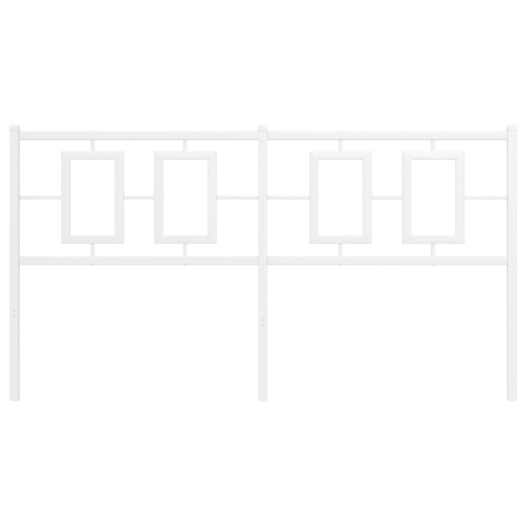 Thumbnail - vidaXL Ersatz-Kopfteil Metall Weiß 150 cm