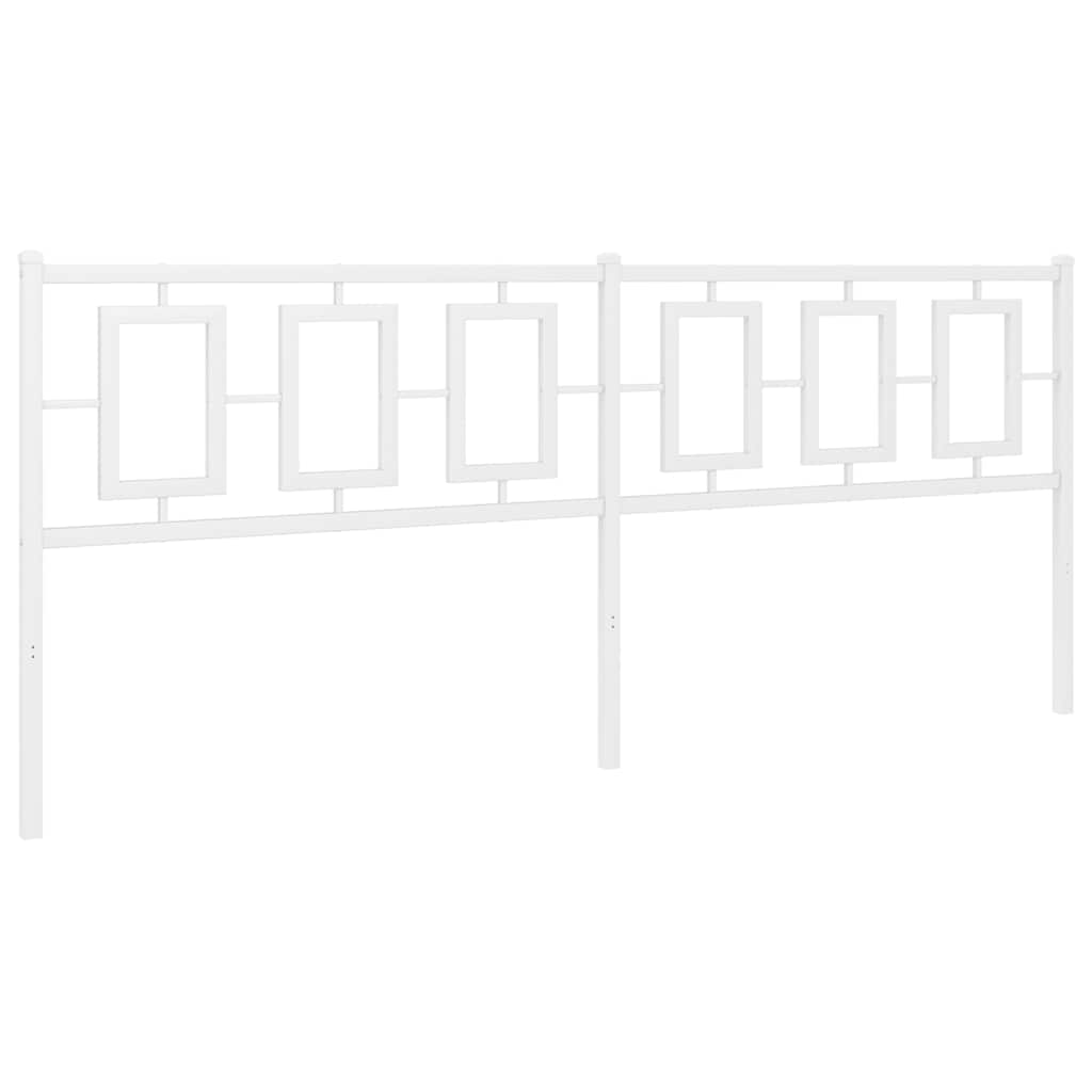 Thumbnail - vidaXL Ersatz-Kopfteil Metall Weiß 193 cm