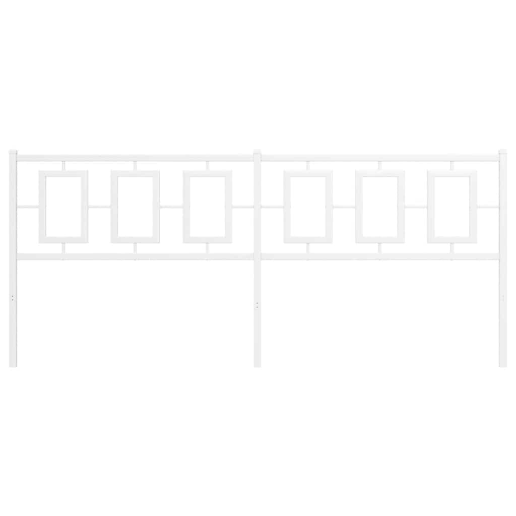 Thumbnail - vidaXL Ersatz-Kopfteil Metall Weiß 193 cm